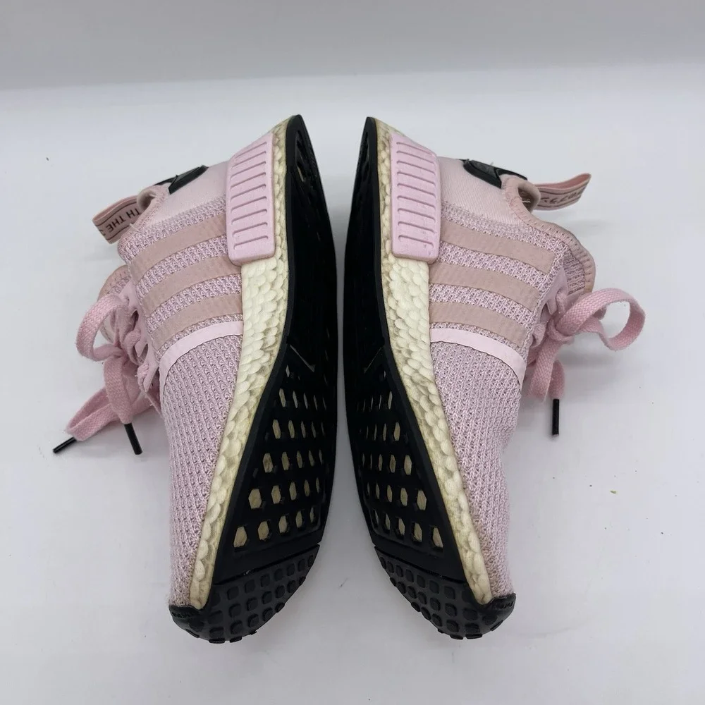 Adidas B37648 Boost NMD R1 Women's Size 7 Running Shoes 'Clear Pink' Sneakers